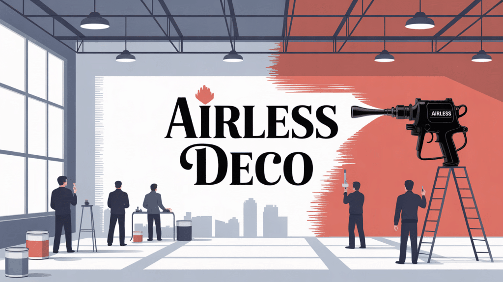 illustration airless deco application peinture chantier