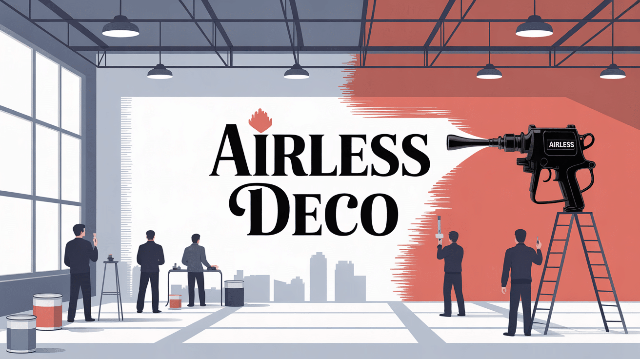 illustration airless deco application peinture chantier