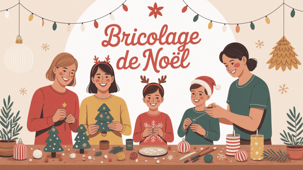 bricolage noel maison famille décorations diy