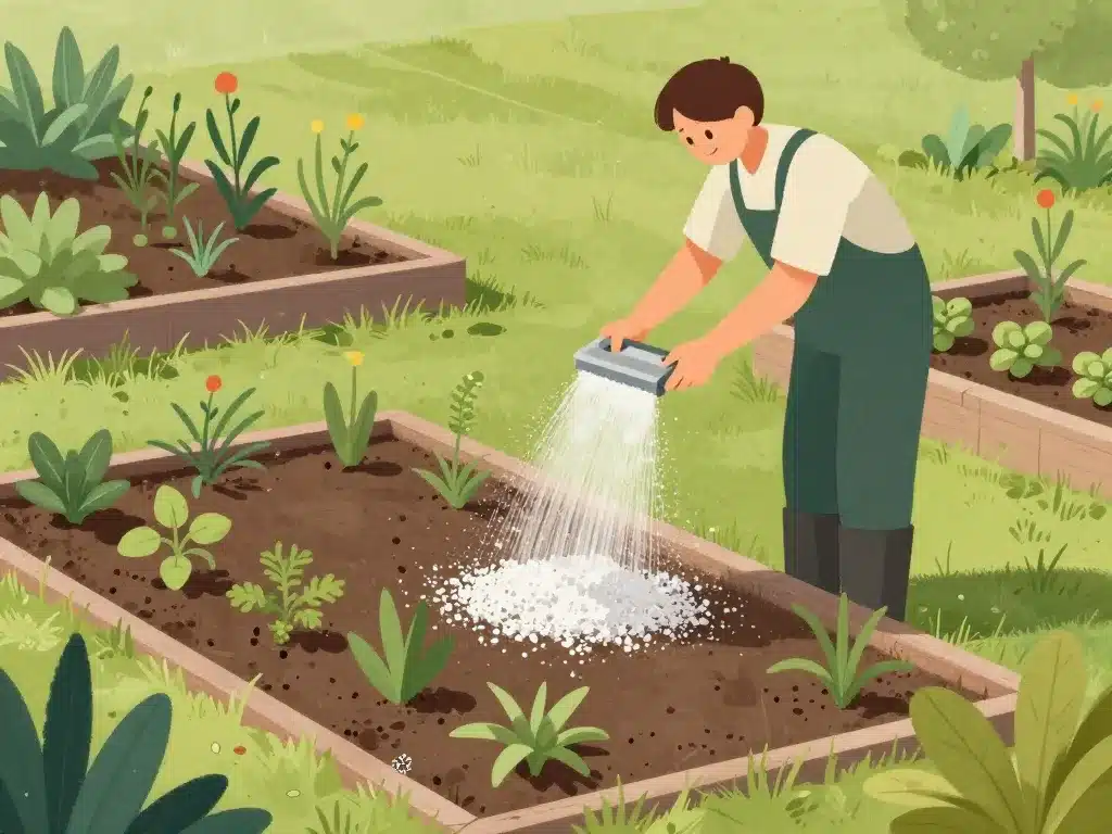 illustration cendre de bois désherbant jardinage précis