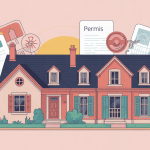 extension permis de construire illustration moderne maison