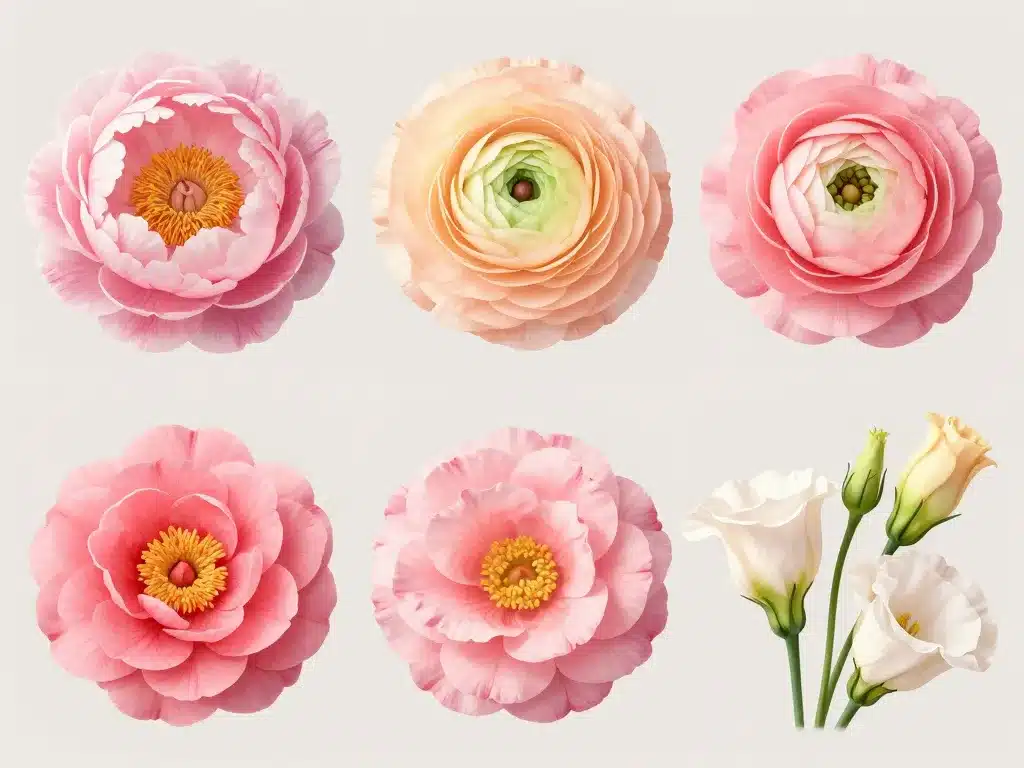 groupe de fleurs qui ressemble à une rose pour identification