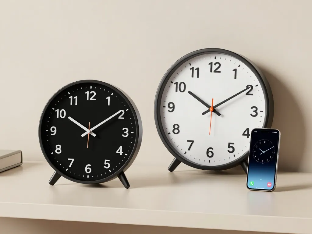 horloge universelle choix digital murale mobile