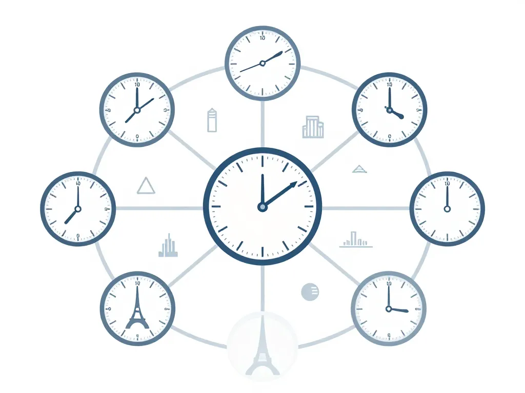 horloge universelle diagramme conceptuel
