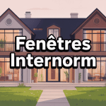 Illustration moderne fenêtres Internorm maison