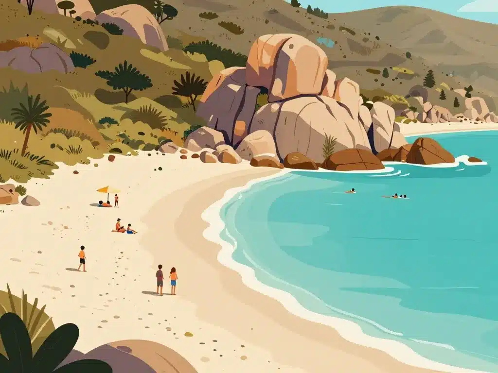 Vue plages et criques isolella Corse