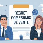 j'ai signé un compromis de vente mais je regrette dessin personnes hésitantes devant contrat