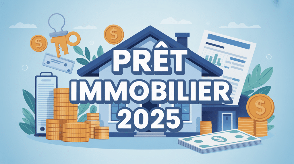 Nouvelles conditions pour obtenir un prêt immobilier illustration maison clé documents