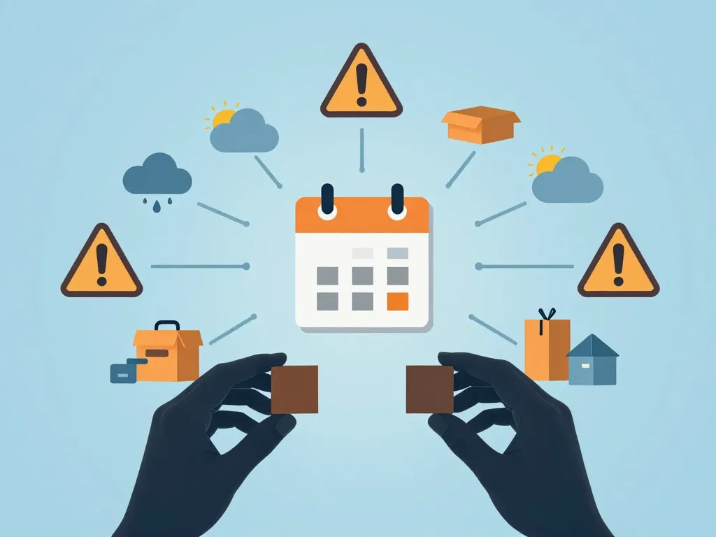 planning construction maison illustration gestion risques retards