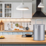 Cuisine moderne avec poubelle design cuisine élégante