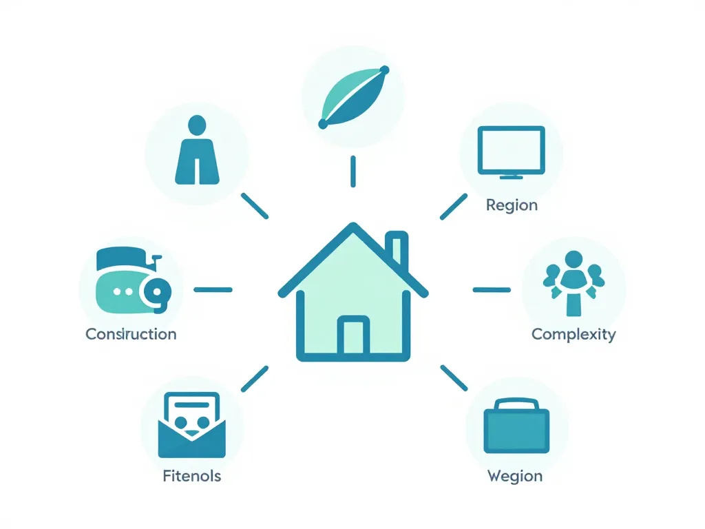 diagramme concept prix extension maison m2 variation