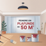 Prix pour peindre un plafond de 50m2 processus et outils