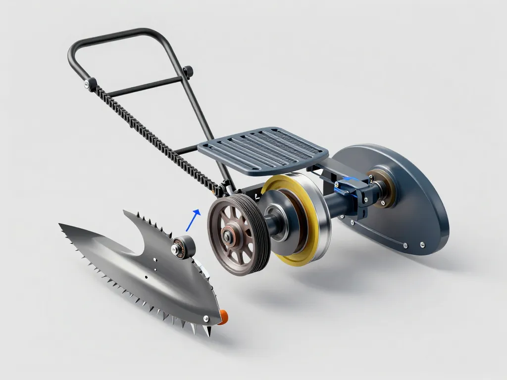 problème enclenchement lame tracteur tondeuse courroie poulie lame