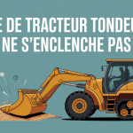 problème enclenchement lame tracteur tondeuse sur gazon