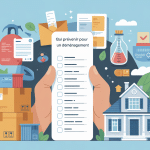 qui prévenir pour un déménagement illustration checklist avec cartons et organismes