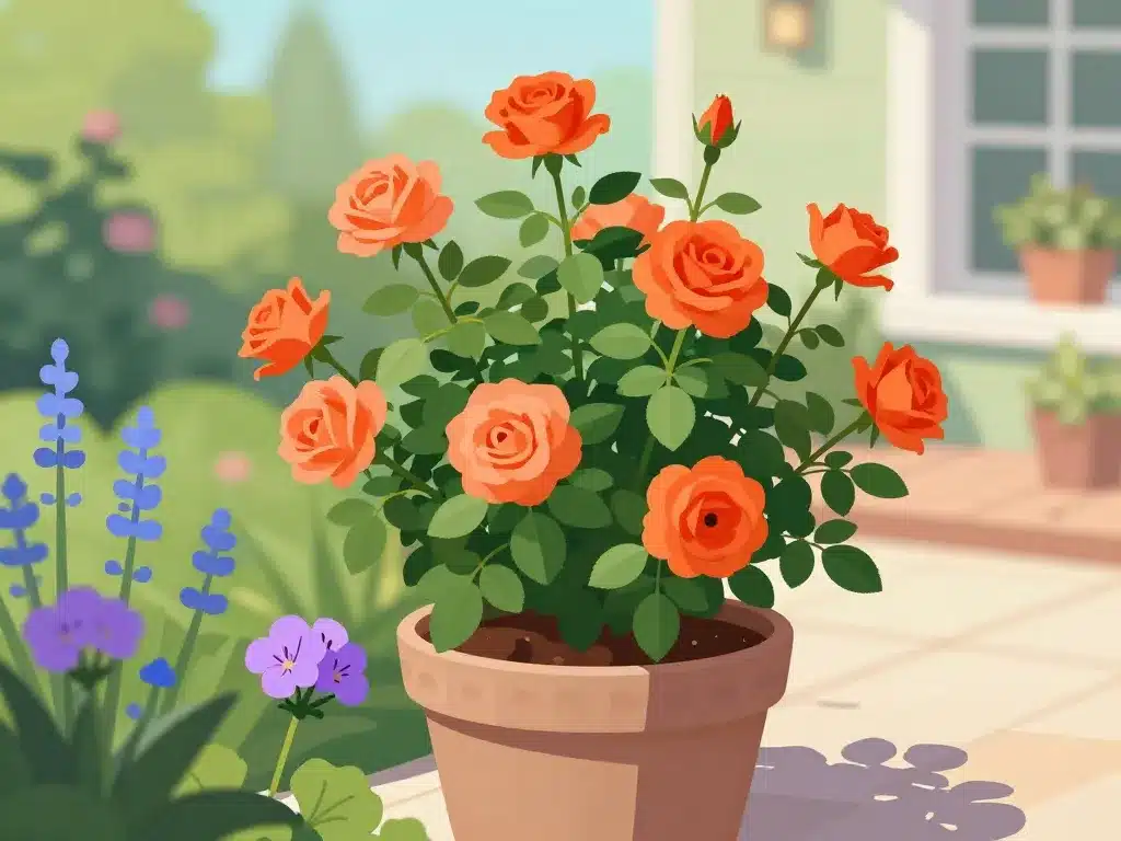 rosa super star massif pot terrasse