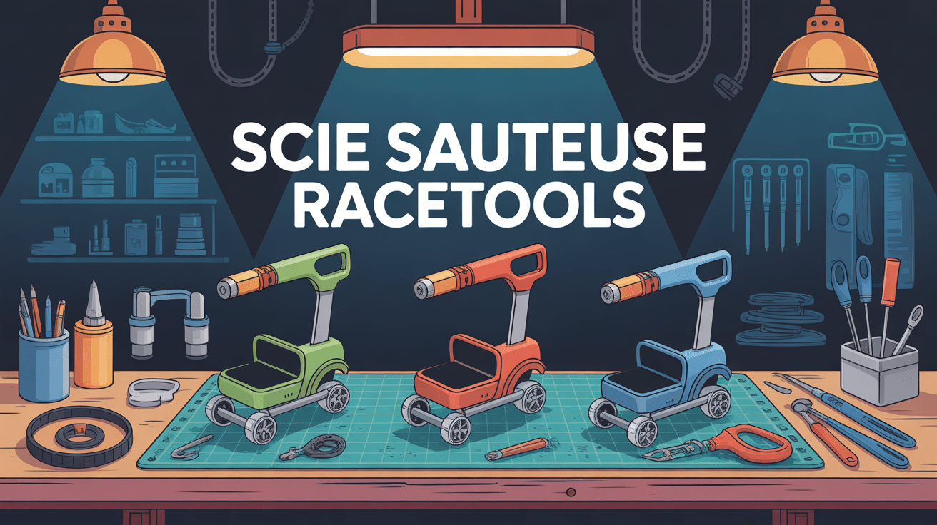 Différents modèles de scie sauteuse racetools sur plan de travail