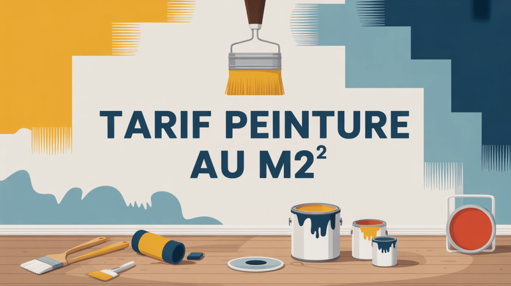 tarif peinture au m2 mur en rénovation illustration