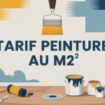 tarif peinture au m2 mur en rénovation illustration
