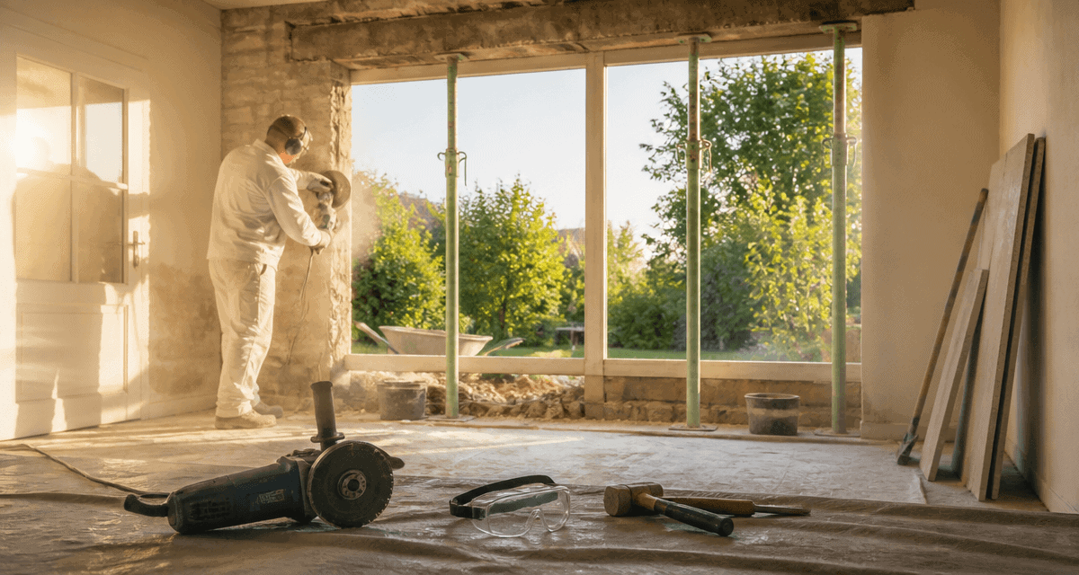 Agrandir fenetre artisan decoupe mur