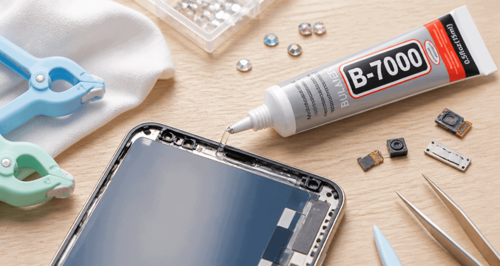 colle b-7000 utilisée pour électronique et bijou