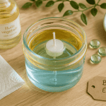 comment faire une bougie sans cire avec bocal et huile