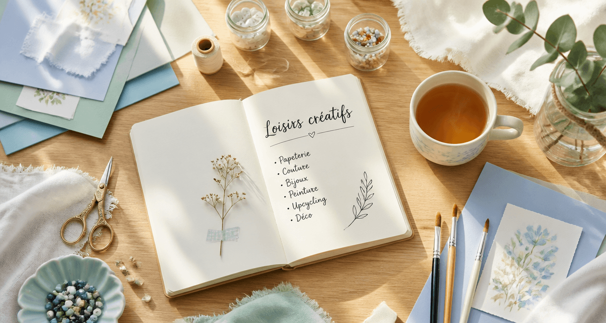 Faire des activités manuelles sur un plan de travail lumineux