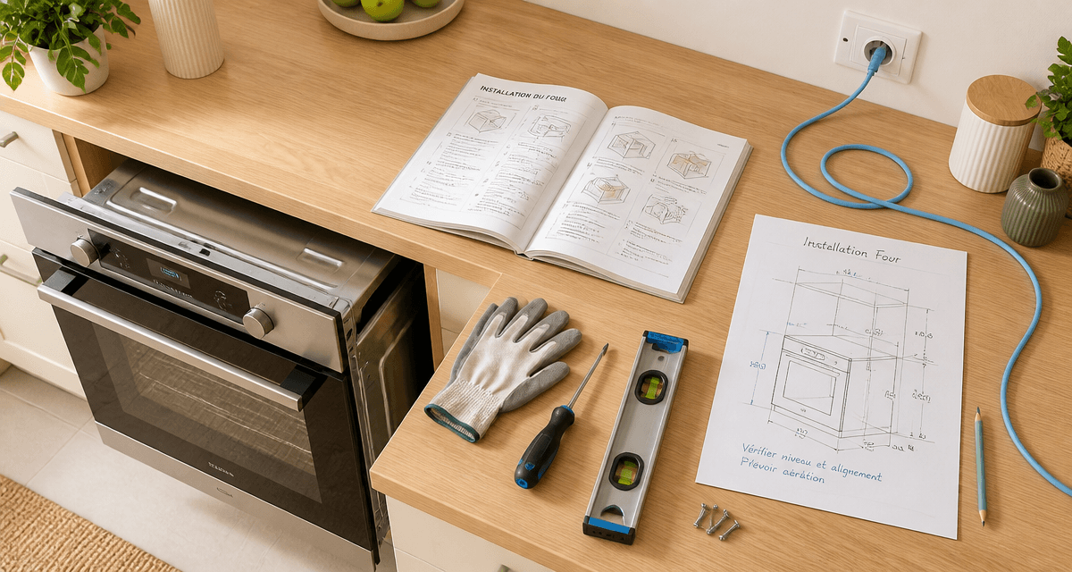 installer un four encastrable outils et schéma