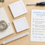 luminaire faux plafond LED spot checklist