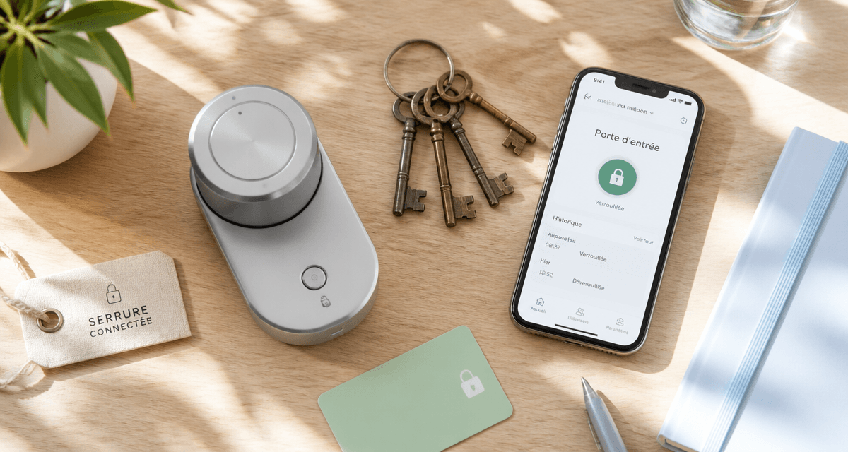meilleure serrure connectée avec clés smartphone et carte