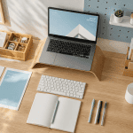 organiser un bureau avec accessoires et rangement