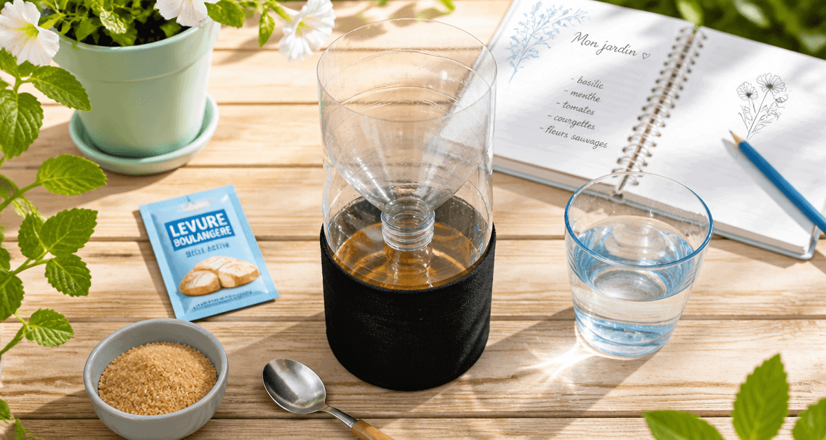 piège à moustiques maison avec bouteille et ingrédients