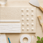 que peut on coller sur du crépi, outils et techniques
