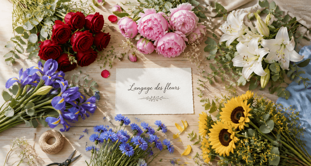 signification couleur fleur bouquets variés
