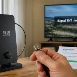 Antenne tnt reception difficile interieur en salon, TV avec signal faible