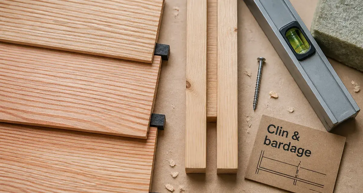 Bardage à clin : lames bois, lame d’air et pose pour façade durable