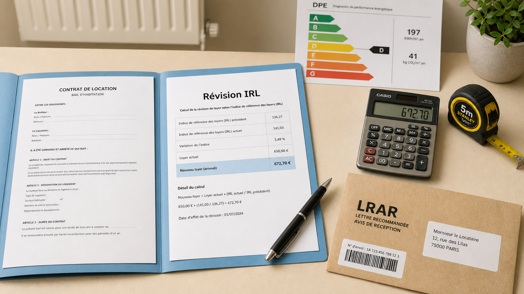 Indice de référence des loyers : calcul, plafonnement et révision IRL