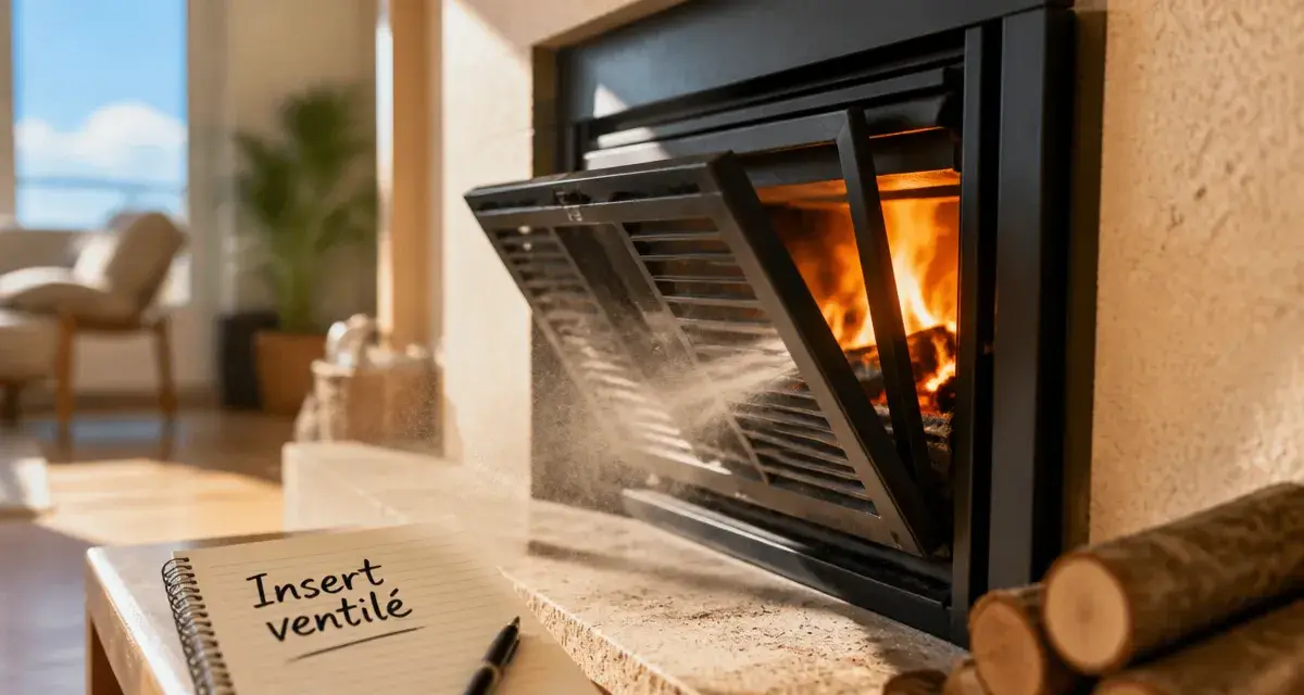 Insert avec ventilateur fonctionnement : insert ventilé