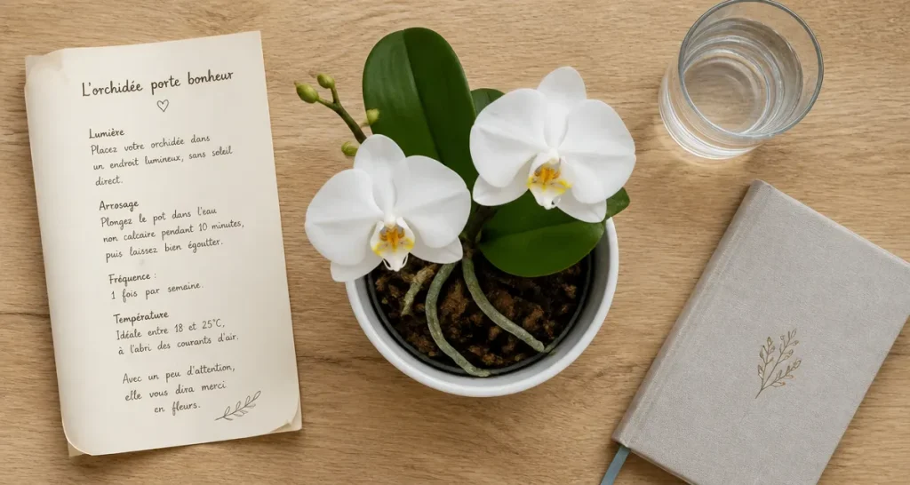 Offrir une orchidée porte malheur : Phalaenopsis blanc en pot, mythes et réalité botanique