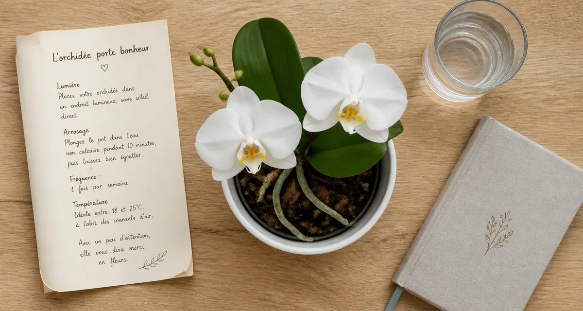 Offrir une orchidée porte malheur : Phalaenopsis blanc en pot, mythes et réalité botanique