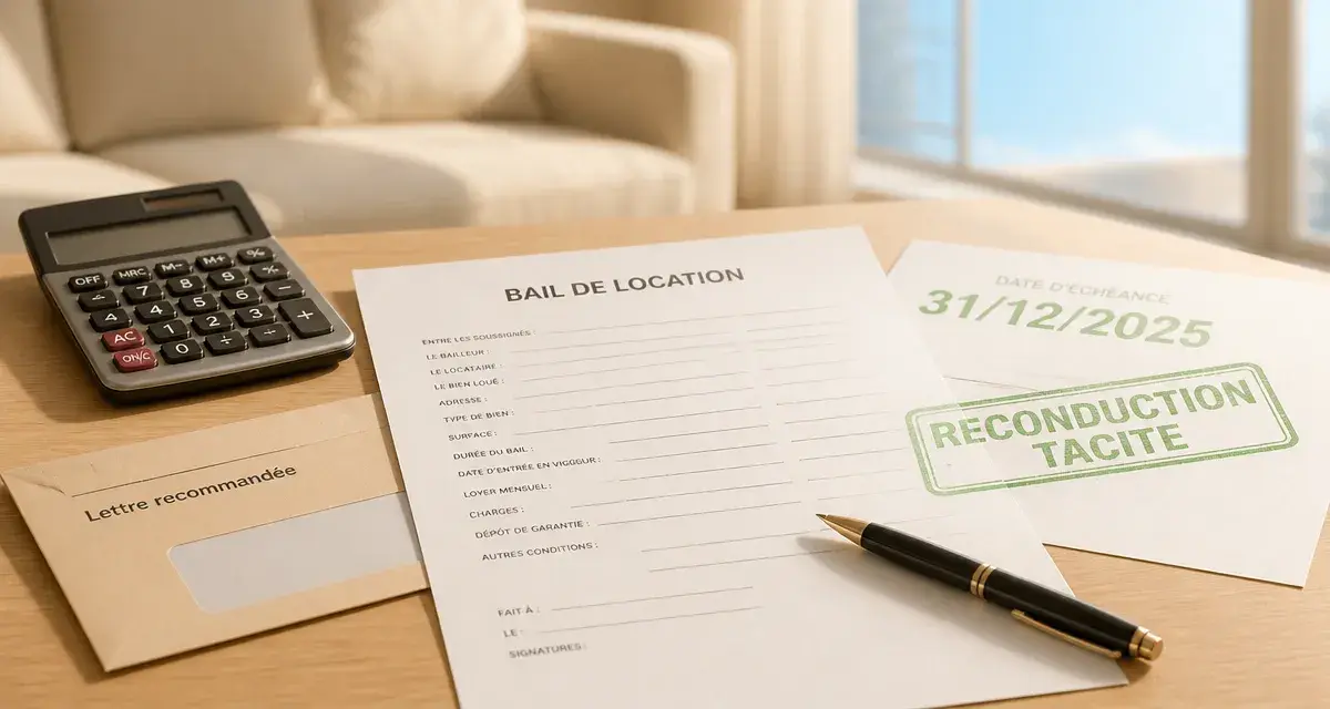 Reconduction tacite bail 3 ans, date d’échéance et lettre recommandée