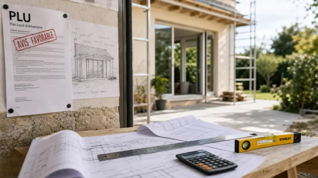 Agrandir la maison : plans et document PLU pour extension