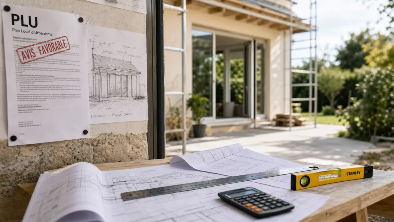 Agrandir la maison : plans et document PLU pour extension