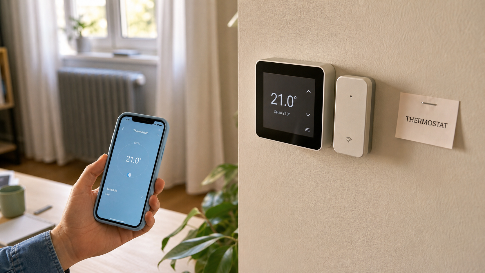 Avis thermostat connecté : thermostat mural et appli smartphone