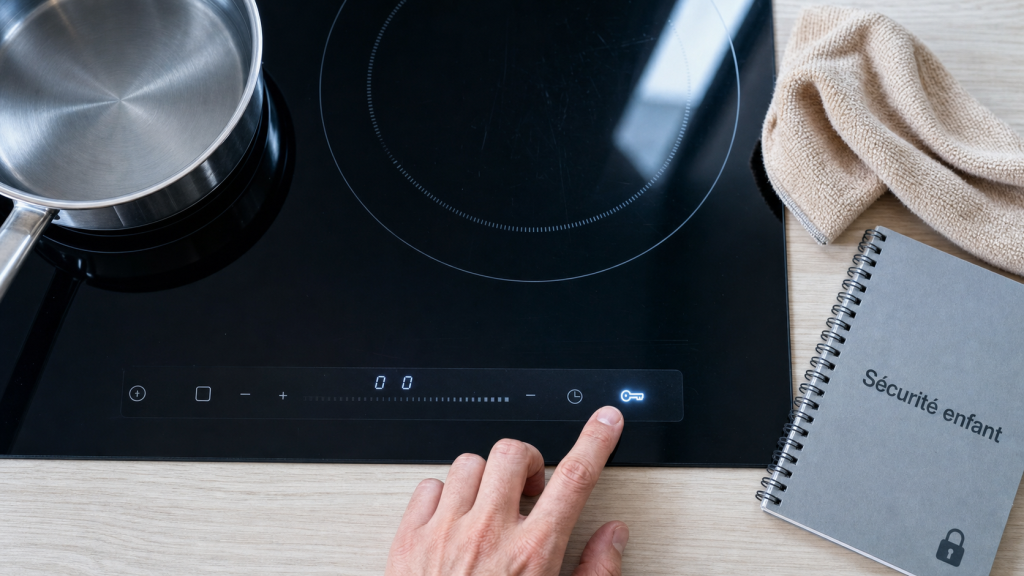 Comment déverrouiller une plaque de cuisson verrouillée, touche clé