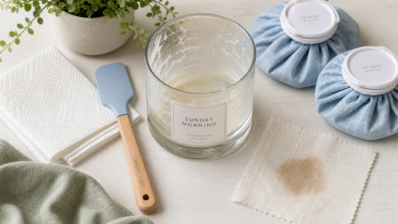 Comment enlever de la cire de bougie sans trace, chaleur et froid