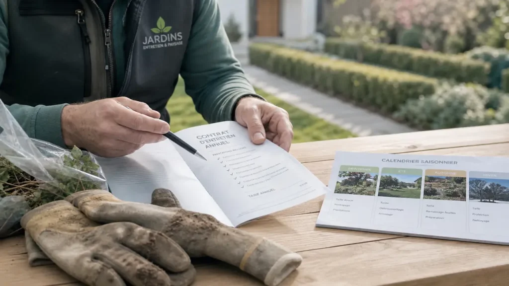 Contrat d’entretien de jardin annuel : quelles clauses, quel calendrier et quels pièges éviter ?