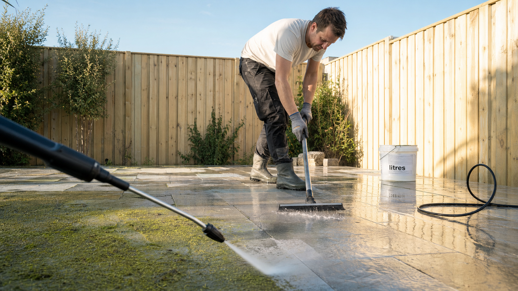 Karcher consommation eau : 420 l/h, comparaison tuyau d’arrosage