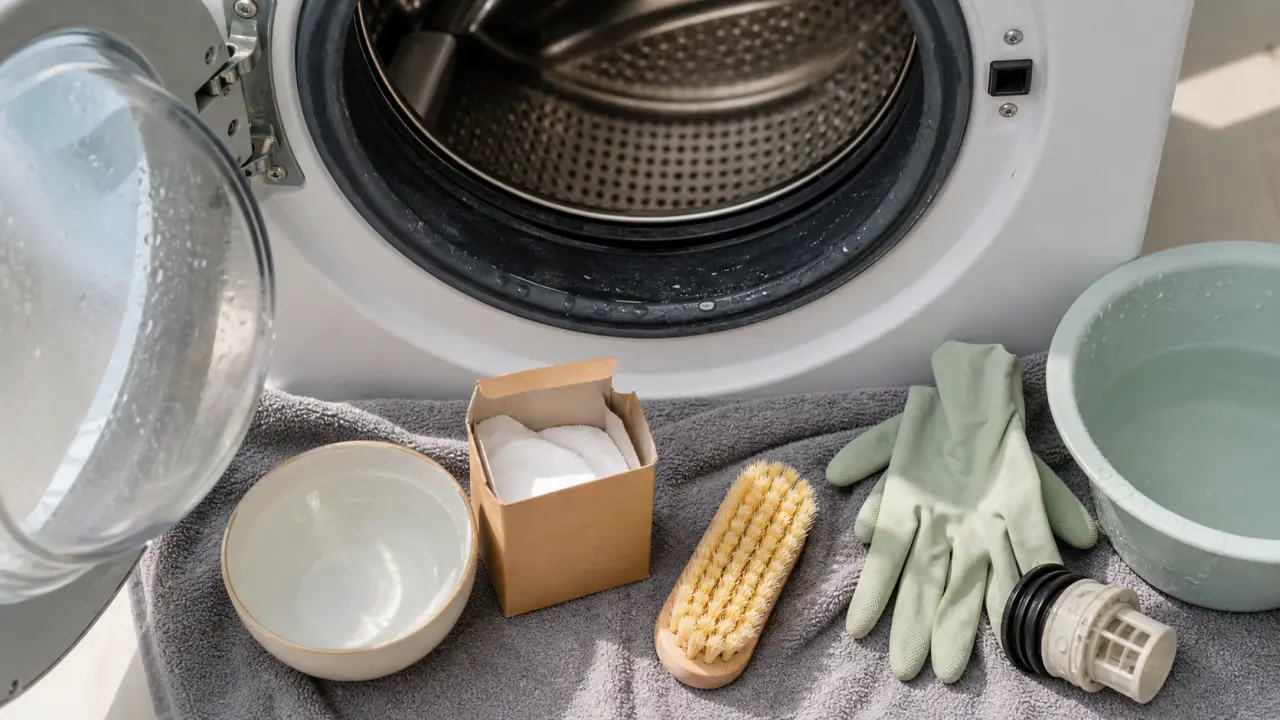 Lave linge odeur moisi : filtre et joint à nettoyer, cycle 90 °C