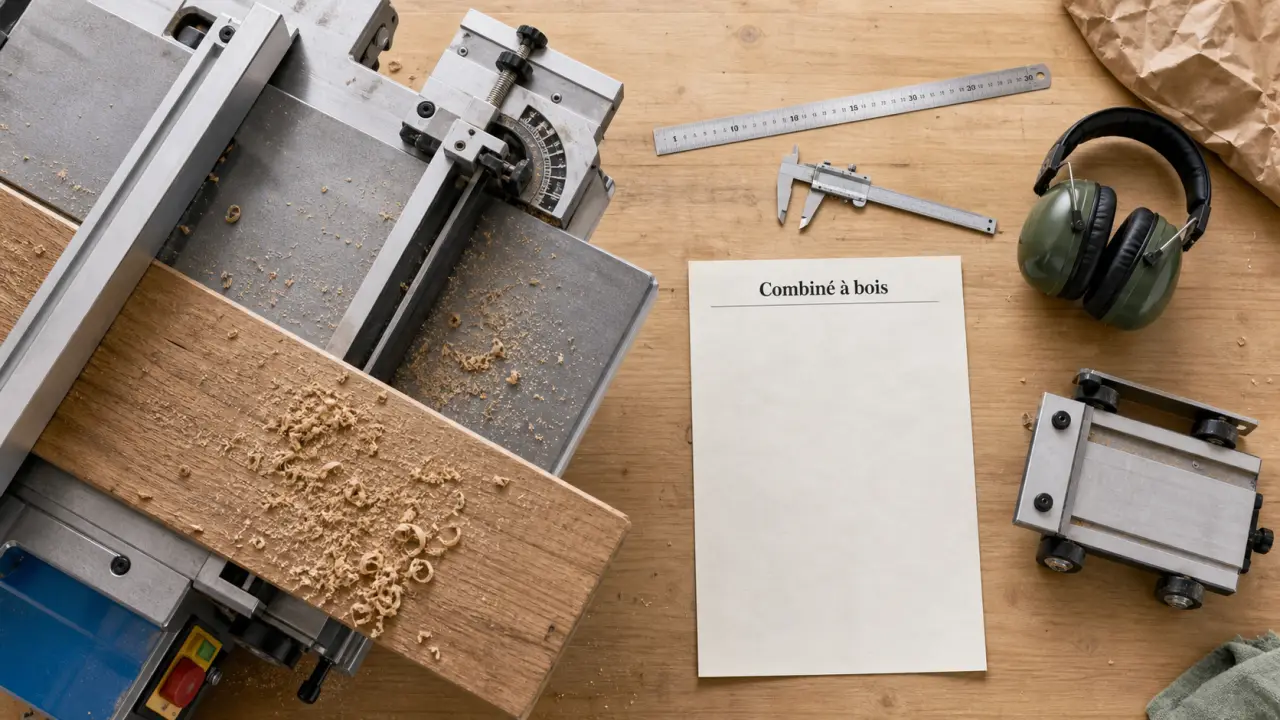Machine pour travailler le bois : combiné à bois en atelier